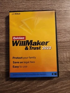 Nolo Quicken WillMaker & Trust Software 2023 Windows/Mac - Legal and Secure - Picture 1 of 5