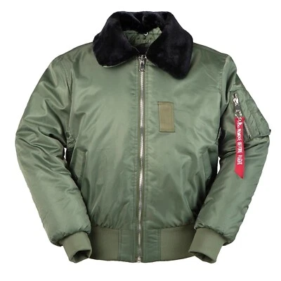 B-15 Retro Army Military Style Faux Sherpa Pilot Aviator Bomber Flight Jacket - Image 1 of 4