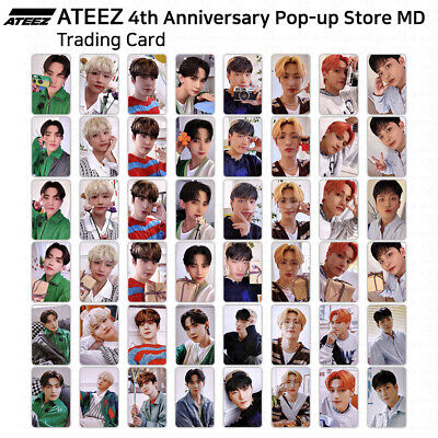 ATEEZ 4th Anniversary Atiny Room Pop Up Store Official MD Trading Card Photocard • 3.99$