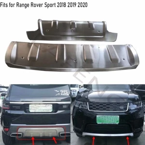 2PC Stainless Steel Skid Plate fits for Range Rover Sport 2018-2021 Bumper Board - Picture 1 of 7