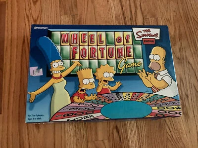 The Simpsons Wheel Of Fortune Game Pressman 2004 Edition Complete Game - Image 1 of 3