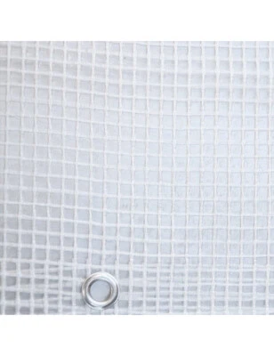 TELO TELONE OCCHIELLATO TRASPARENTE  IMPERMEABILE TIPO PESANTE VARIE MISURE - Immagine 1 di 2