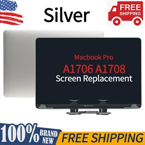 For MacBook Pro A1706 A1708 LCD Display Silver Assembly 2016 2017 661-07971 NEW - Picture 1 of 9