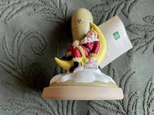 UNUSED 1999 BROWN BAG SANTA ON CRESCENT MOON COOKIE STAMP #55 - Picture 1 of 3