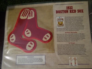 1932 Boston Red Sox Cooperstown Colección Uniforme TARJETA DE PARCHE Willabee Ward - Imagen 1 de 3