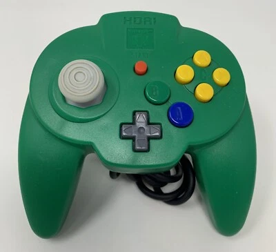 HORIPAD Hori Pad Mini N64 Nintendo 64 Controller Green Tested Authentic - Image 1 of 4