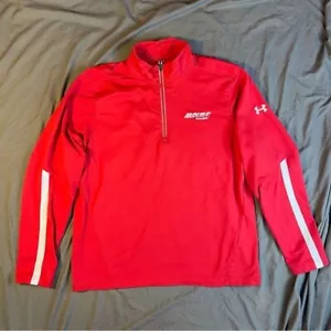 Maglione Under Armour BNSF Railway Uomo Qualificato 1/4 Zip Taglia Large - Foto 1 di 6