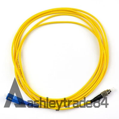 1PC 3M Fiber Optic Single-Mode Simplex Patch Cable Cord SC-FC SC To FC NEW - Image 1 of 2