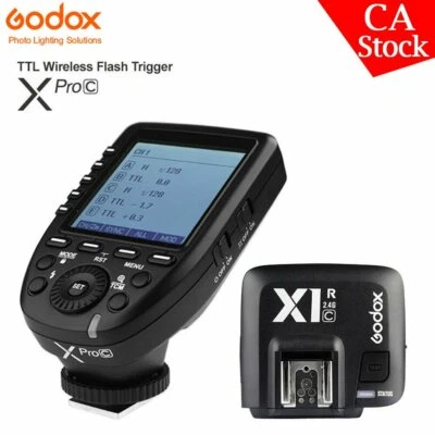 US Godox XPro-C TTL 2.4G Wireless Flash Trigger X1R-C Receiver For Canon Camera - Image 1 of 4