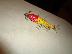 Vintage EGER DILLINGER SUICIDE 5 Haken MINNOW KÖDER, harte Farbe FLORIDA - Bild 1 von 8