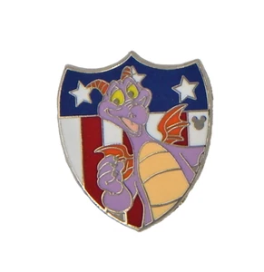 Figment Of Imagination Patriotic Shield Individual Disney Park Trading Pin ~ New - Bild 1 von 1
