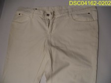 Used with some marks. Gucci White/Cream Jean Pants Size 56, 38" inseam