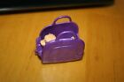 Small Puppy and Purple Carry Case for Barbie Doll-Used