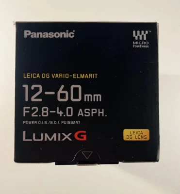 Panasonic LUMIX G Leica DG Vario Elmarit 12-60mm f/2.8-4.0 Professional Lens New - Image 1 of 3