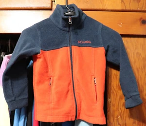 Chaqueta polar Columbia Granite Mountain II 2 cremallera completa azul marino naranja pequeña XXS 4/5 - Imagen 1 de 6