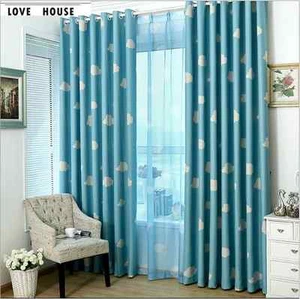 Quality Blockout Eyelet Curtains Blue Pink Drapes Kids Baby Boy's Girl's Room - Picture 1 of 8