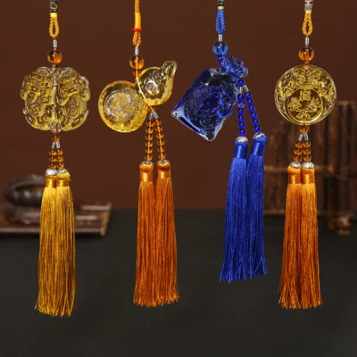 Bolsa de Dinero Calabaza Doble Borla Entrada y Salida Seguridad Colgante Coche Colgante Foto 1 de 4