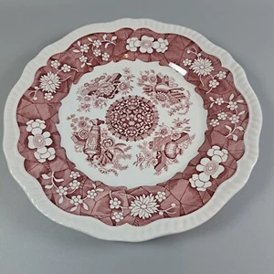 Spode 11" Dinner Plate Archive Collection Regency Series TROPHIES Cranberry - Picture 1 of 5