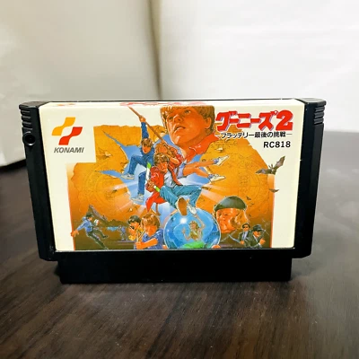 The Goonies 2 Nintendo Famicom Konami 1987 RC818 Japanese Version Action Retro - Image 1 of 4