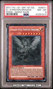 Galaxy Eyes Photon Dragon EN011 1st Edition PHSW Yugioh Ghost Rare - PSA 8 - Picture 1 of 2