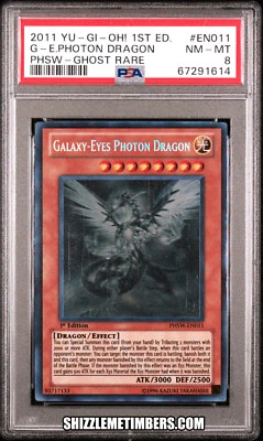 Galaxy Eyes Photon Dragon EN011 1st Edition PHSW Yugioh Ghost Rare - PSA 8 - Image 1 of 2