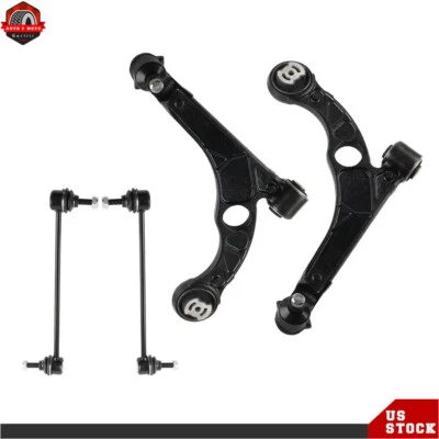 Juego de 4 brazos de control inferiores delanteros y barras estabilizadoras para Dodge Dart 2013-2016 enlace final Foto 1 de 4