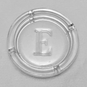 Massiver Bleikristall Initiale "E" schwerer Aschenbecher 8" Erin Emma Ecstasy Elle Eminem - Bild 1 von 1