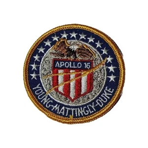 Apollo 16 XVI NASA Lunar Moon Mission Souvenir Cloth-back Embroidered Patch - Picture 1 of 5