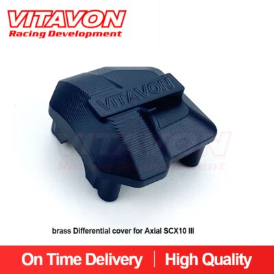 Vitavon  CNC brass Differential cover  for Axial SCX10 III Black color - Image 1 of 4