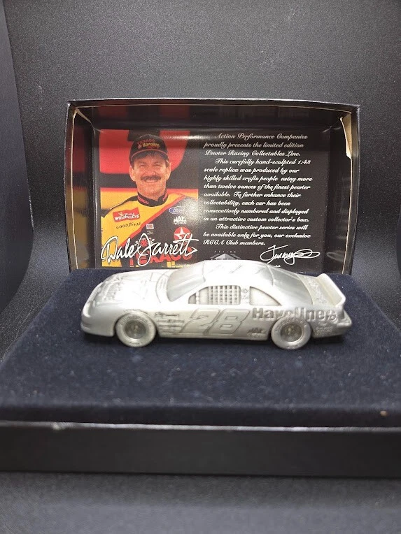 Dale Jarrett #28 1995 Acción RCCA Western Auto Vintage Peltre 1/43 Foto 1 de 4