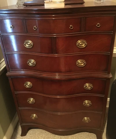 Drexel New Travis Court Mahogany Chest of Drawers Cover
