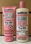 Soap & Glory Clean On Me Body Wash 500 ml & Peeling Ihres Lebens, 200 ml. Neu
