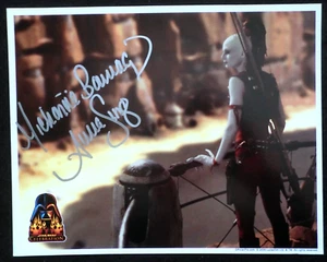 Original Autogramm von Michonne Bourriague (Star Wars Schauspieler; Aurra Sing) signiert - Bild 1 von 3