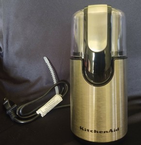 KitchenAid BCG111OB Blade Coffee spice Grinder Stainless Gently used kitchen aid
