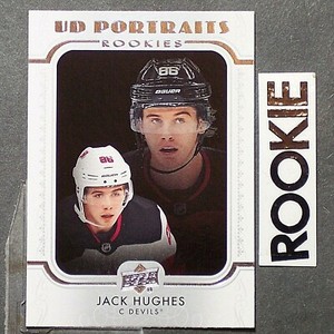 JACK HUGHES  ROOKIE  2019/20 Upper Deck UD Portraits #P-100  New Jersey Devils