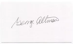 George Altman Signed 3x5 Index Card Autographed Signature Chicago Cubs All-Star - Picture 1 of 2