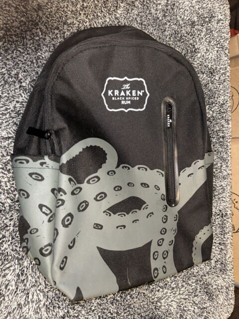 The Kraken Black Spiced RUM Promotion Backpack Pre-Owned Mint 15”x