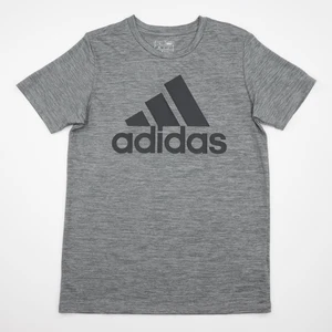 Adidas Jungen Rundhalsausschnitt Kurzarm Melange Sportabzeichen T-Shirt grau Größe L 14/16 - Bild 1 von 10