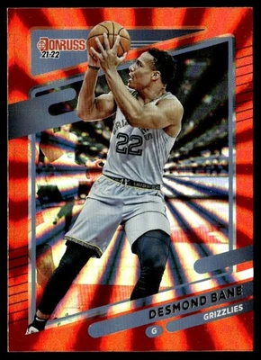 2021-22 Donruss Orange Laser Desmond Bane Memphis Grizzlies #44 - Image 1 of 2