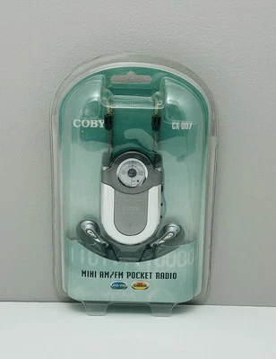 Vintage Coby CX-007 Mini  AM/FM Personal Pocket Radio - Image 1 of 4