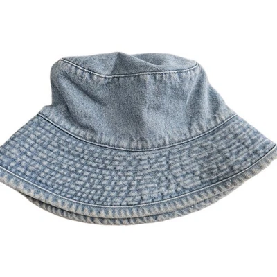 Betmar New York Talla Única 100% Algodón Denim Sombrero Cubo Y2K Años 90 Vintage Flor Foto 1 de 4