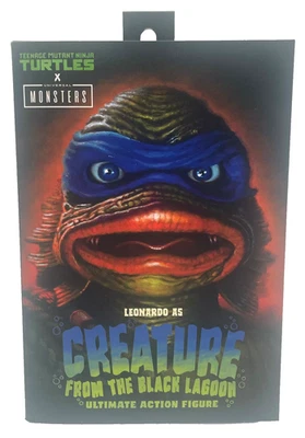 NECA TMNT x Monstruos Universales: Leonardo como Criatura de la Laguna Negra ¡NUEVO! Foto 1 de 4