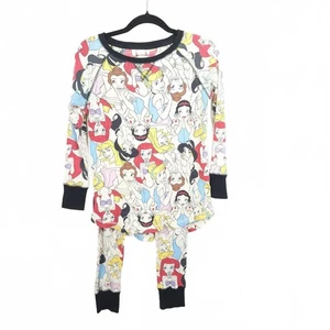 Disney Princess Damen XS Pyjama Set Oberteil/Unterteil Waffelstoff Baumwollmischung - Bild 1 von 6