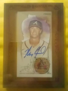 2024 Topps Allen And Ginter Mini Frame Max Fried Auto On Card Autograph READ - Picture 1 of 7