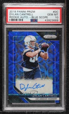 2018 Panini Prizm Rookie Blue Scope /99 Dylan Cantrell PSA 10 GEM MT Auto RC - Image 1 of 2