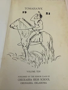 The 1921 Tomahawk High School Yearbook Chickasha Oklahoma Annual Great Photos - Bild 1 von 24