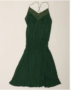 TED BAKER Womens Sleeveless Slip Dress Size 1 XS Green Viscose BX11 - Picture 1 of 3