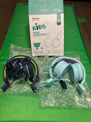 Game Wired Headphones Kids Safe For Teens Boys & Girls (2 Pack) Mpow MSRP $29 - Image 1 of 3