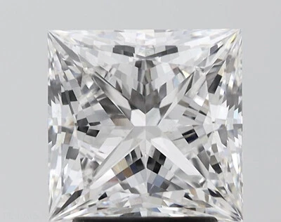 2 Ct Princess E F Color VS1 Clarity Loose Non Certified Lab Grown CVD DIAMOND - Image 1 of 4