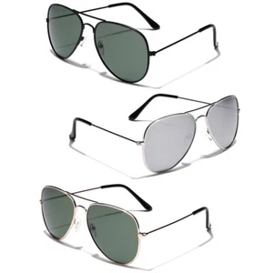 3 PACK Polarized Retro Vintage 80s Pilot Sunglasses Men Women Glasses Bulk Lot - Picture 1 of 7